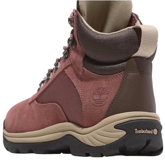 Timberland Women's White Ledge Mid LC W/P Hiking Boot - Med. Red Suede - Size: 8 - Picture 4 of 8